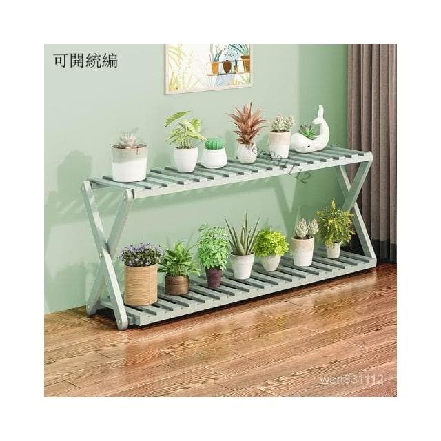 陽臺花架子室內多層實木客廳傢用置物架多肉綠蘿花盆架裝飾植物架 花架 盆栽架 陽台花架子 