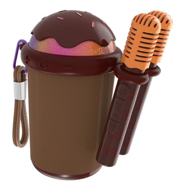 智能語音點歌麥克風 家庭戶外K歌 藍牙音響話筒一體麥克風 支援多種設備 內建修音聲卡 交換禮物