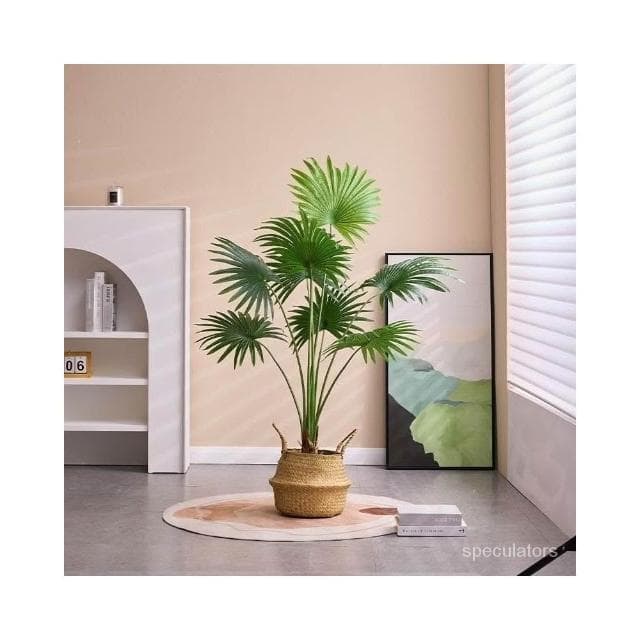 北歐風仿真植物加州蒲葵盆栽客廳室內造景綠植裝飾花落地擺件假樹