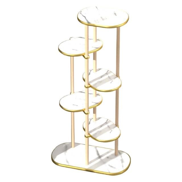多層 花架 家用客廳陽臺落地式盆栽架室內花盆架輕奢風植物架 置物架  DD0816001