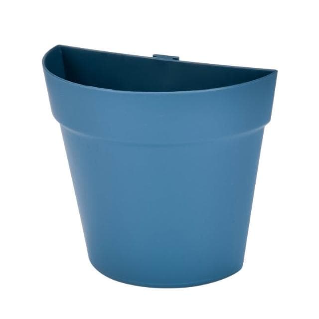 〈拜雅齊BYC〉壁掛式塑料盆栽花器(植物花盆 墻壁陽臺室內牆上盆景 半圓形小花盆 )