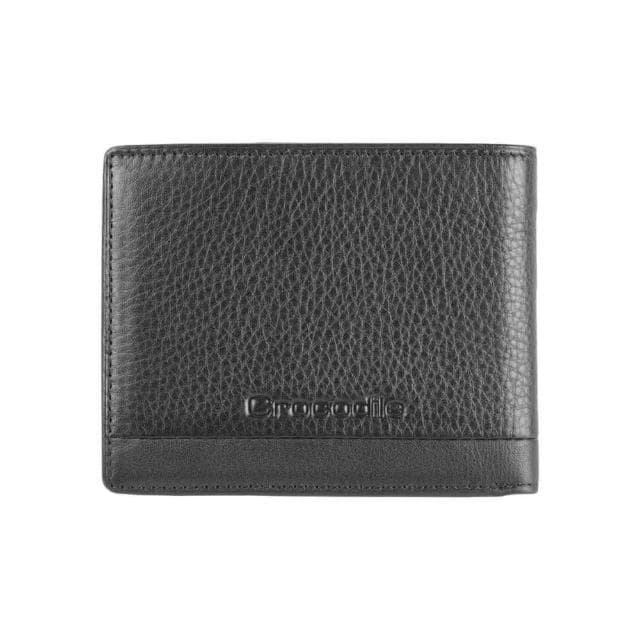 【Crocodile】鱷魚皮件 義大利進口牛皮 男生拉鍊短夾推薦 荔紋 7卡 0103-3357-黑咖兩色專櫃品牌 送禮推薦