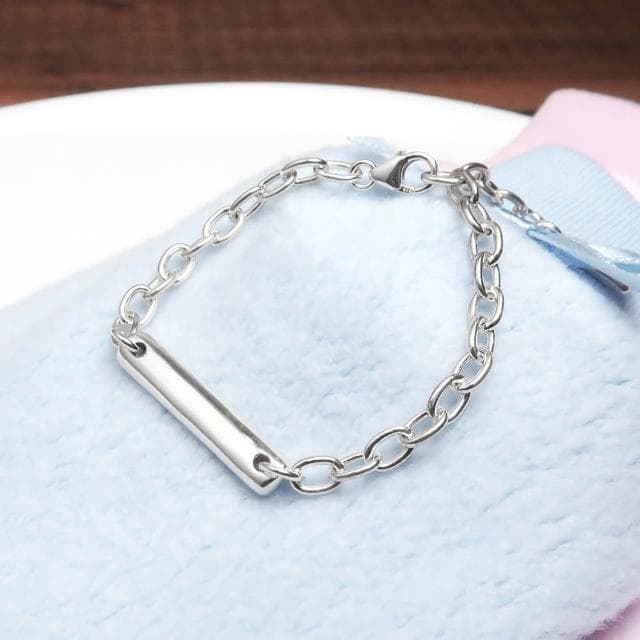 【ART64】純銀兒童手鍊/寶寶手鍊 生日/滿月/彌月禮物推薦 平安竹造型 寬版