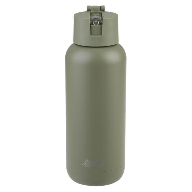 Oasis 三層磁吸陶瓷保溫瓶 1000ml (橄欖綠;保溫杯/水壺/水瓶)