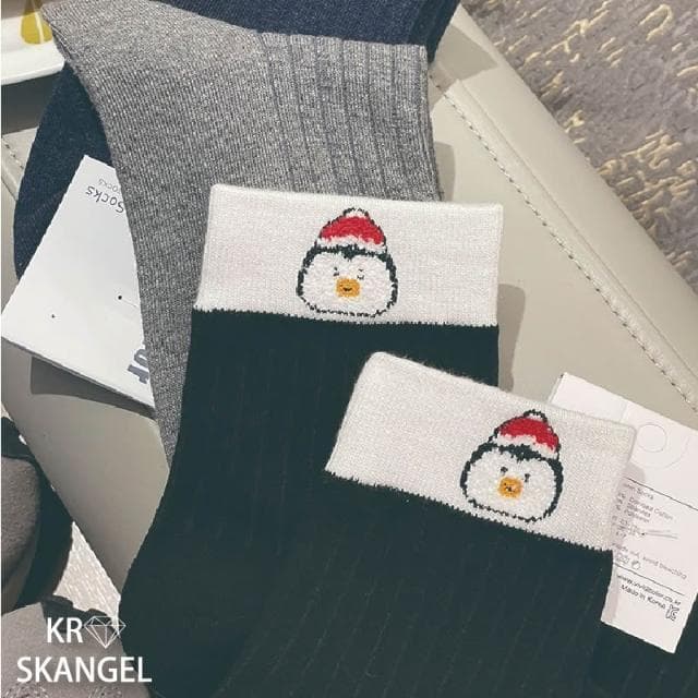 正韓國襪 聖誕襪 節慶襪子 中筒襪 聖誕老人襪 麋鹿襪 白熊襪 小精靈襪 聖誕禮物襪 台灣出貨 台灣賣家