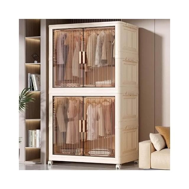 收納櫃子置物櫃家用塑膠免安裝多層雜物簡易衣櫃嬰兒衣服衣櫃