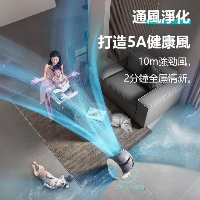 寵物雙淨化空氣循環扇 循環扇 淨化器  吸浮毛 寵物用品 空氣淨化 貓狗用品