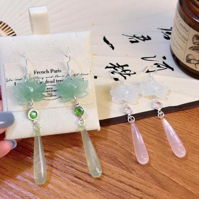 {遇見臻品}BG204時尚鑽耳飾輕奢時尚精緻端莊優雅水滴百搭女顯臉瘦耳環復古輕奢風網狀精緻石鑲鑽水滴耳環法式感耳環