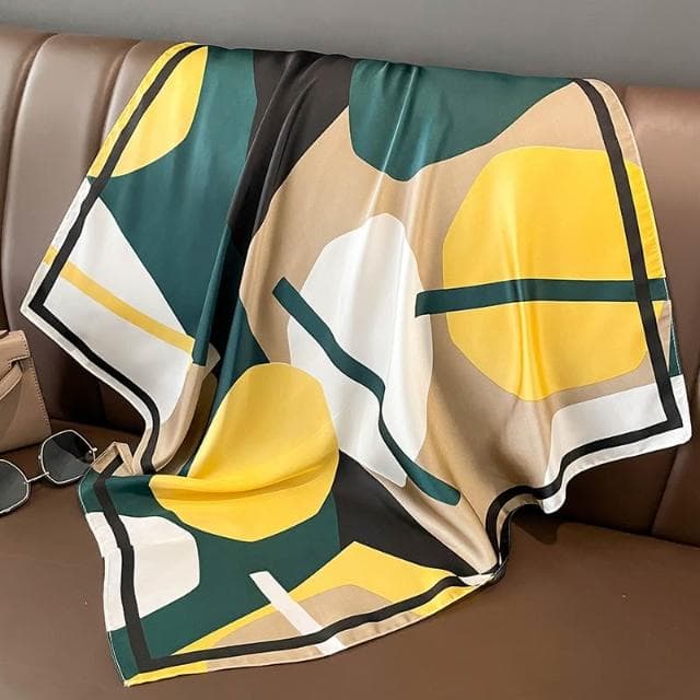 梵花 氣質小方巾女絲巾春秋冬季小領巾搭配襯衫圍巾薄款百搭