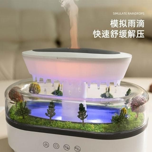 【望星願】微景觀香薰機 香氛機 加濕器 水氧機 七彩氛圍燈 精油擴香機 解壓 臥室辦公桌面加濕器 交換禮物 助眠加濕器