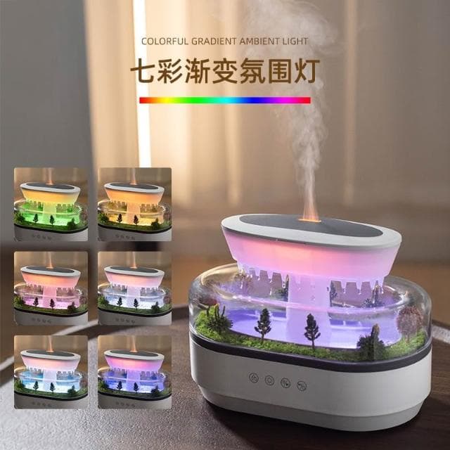 【望星願】微景觀香薰機 香氛機 加濕器 水氧機 七彩氛圍燈 精油擴香機 解壓 臥室辦公桌面加濕器 交換禮物 助眠加濕器