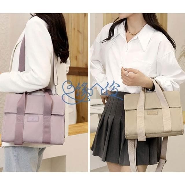 質感手提/肩背兩用尼龍包 側背包 斜背包 小方包 手腕包 手提包 情人節禮物【緣份小屋】