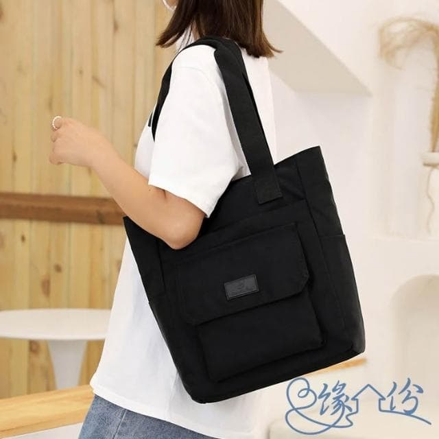 輕便時尚大容量尼龍托特包 單肩包 時尚包 側背包 情人節禮物【緣份小屋】