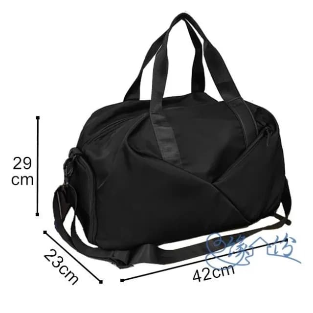 大容量休閒尼龍運動包 旅行袋 側背包 單肩包 情人節禮物【緣份小屋】