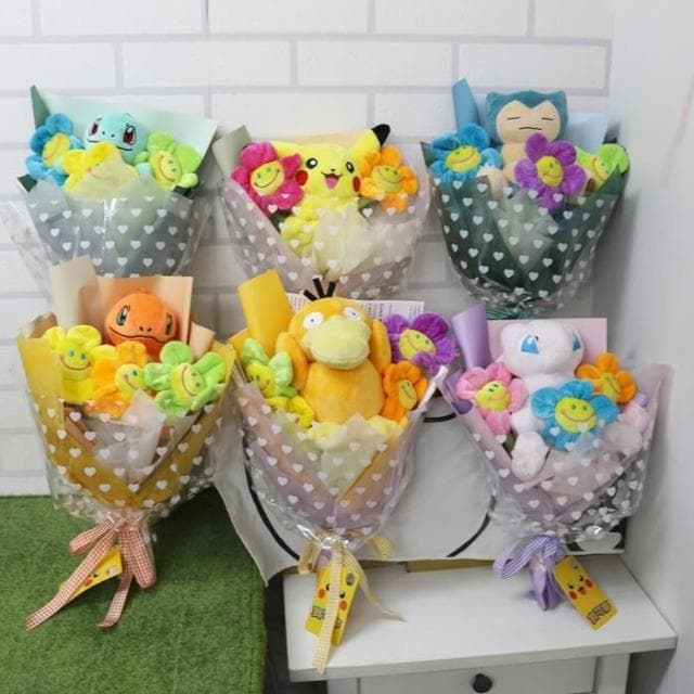 神奇寶貝花束 快龍花束 卡比獸花束 正版娃娃 娃娃花束 畢業花束 求婚花束 情人節花束 告白花束 母親節花束 生日禮物