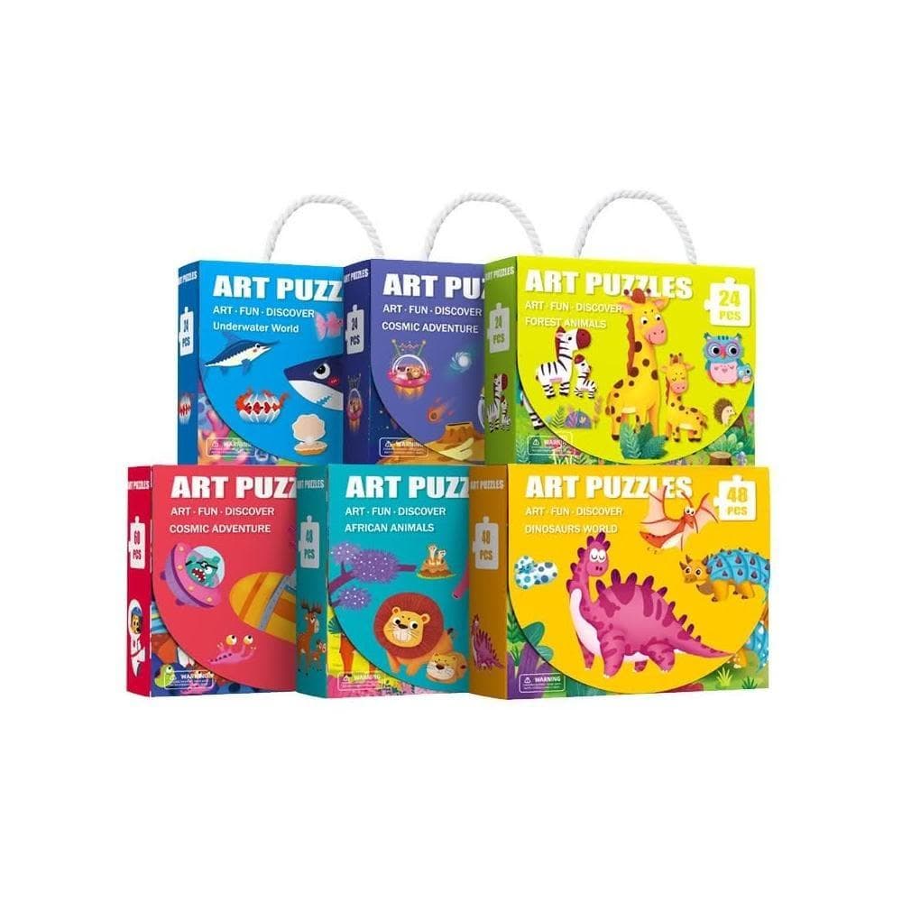 隔日到貨🌈60片大塊拼圖禮盒 兒童卡通拼圖 幼稚園益智教具 學習區遊戲 生日分享禮物 Mideer大片拼圖