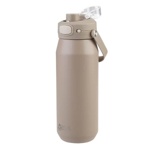 Oasis 三層陶瓷彈蓋保溫瓶 750ml (拿鐵;保溫杯/水壺/水瓶)