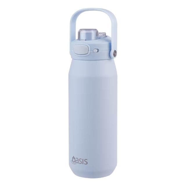 Oasis 三層陶瓷彈蓋保溫瓶 750ml (紫霧藍;保溫杯/水壺/水瓶)
