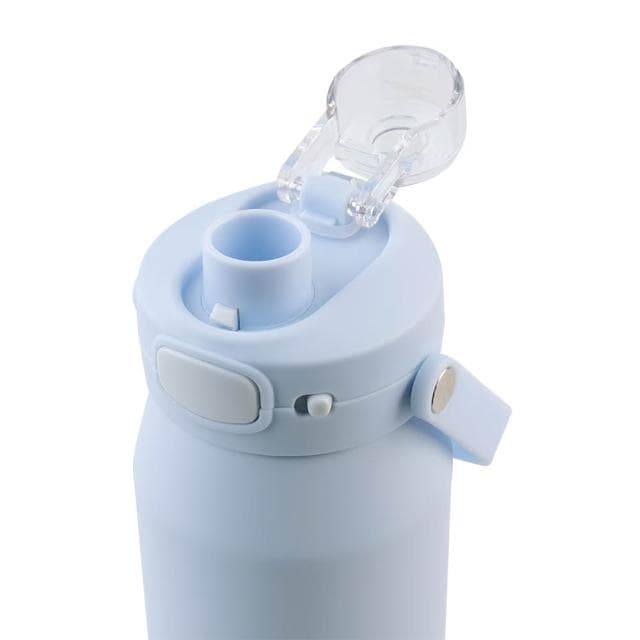 Oasis 三層陶瓷彈蓋保溫瓶 750ml (紫霧藍;保溫杯/水壺/水瓶)