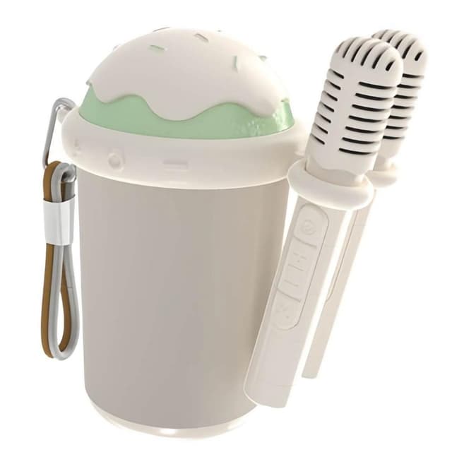 麥克風一體機 智能語音點歌麥克風 家庭戶外K歌 藍牙音響話筒一體麥克風 支援多種設備 內建修音聲卡 交換禮物