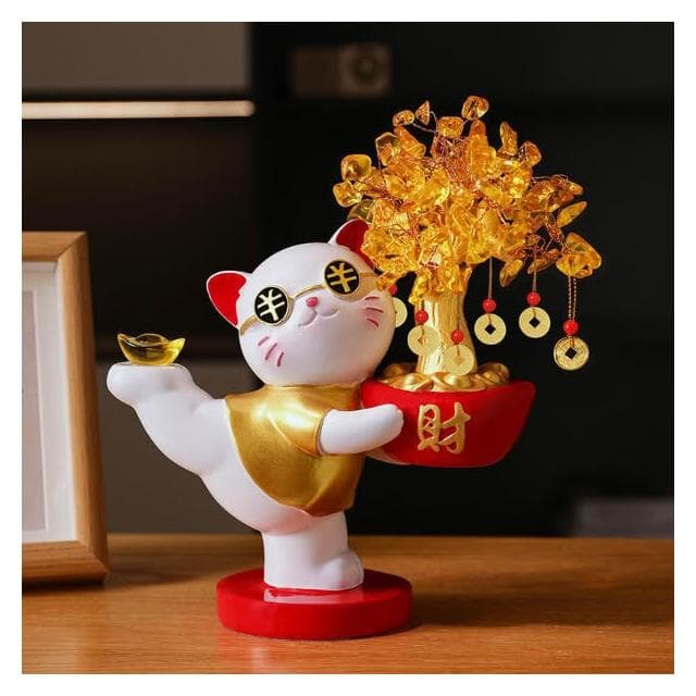 [免運]招財貓 入厝禮物 招財擺飾 發財樹 店面裝飾 開幕送禮 家裡擺飾 裝飾品擺件 開業送禮 喬遷禮品 開幕禮