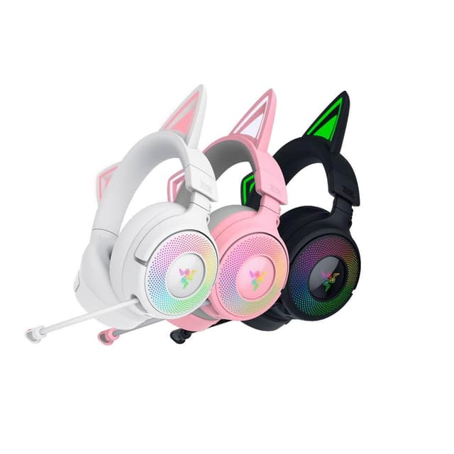 【Razer 雷蛇】Razer 雷蛇 Kraken Kitty V3 Pro 無線電競耳機 三模連線 伸縮式麥克風 無線耳機 雷蛇耳機