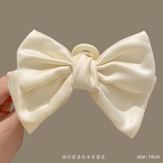 鯊魚夾女髮夾超大蝴蝶結抓夾可愛甜美後腦勺發夾女春夏大號鲨魚發卡高級感頭飾(情人節 聖誕節 生日 髮飾 頭飾 髮夾 禮物)