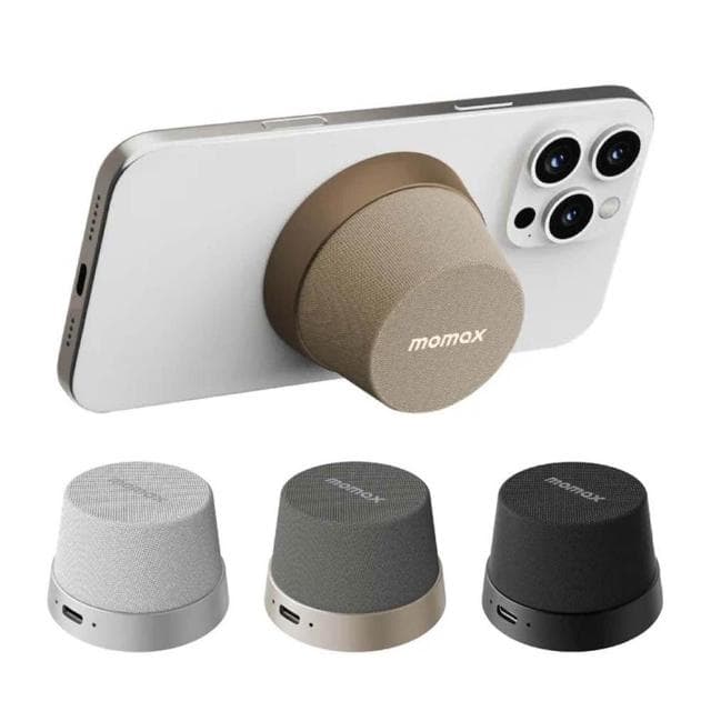 【Momax】Momax 1-Vibe Go MagSafe 迷你 磁吸 MagSafe 支架 藍牙 喇叭 音響 攜帶 音箱