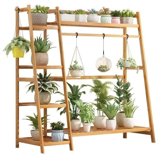 花架 客廳置物架 落地式盆栽架 戶外陽臺裝飾植物架 簡約大容量室內多層庭院花架子

