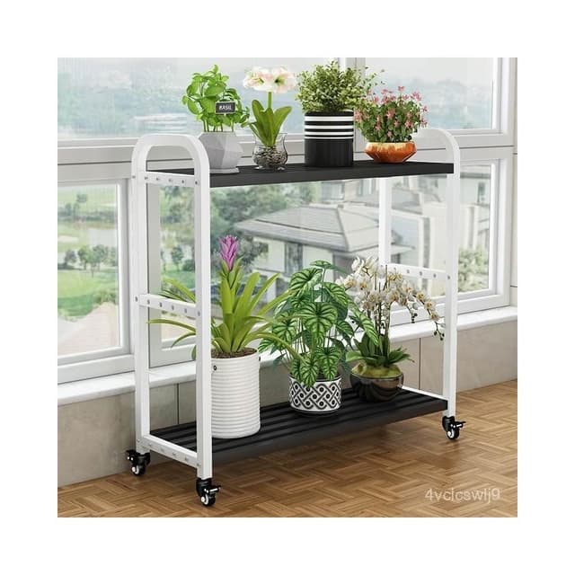 可移動花架 落地花架 盆栽架 園藝花架 花盆架 植物架 爬藤架 移動花盆架 室外陽臺防鏽金屬爬藤架多層花盆綠