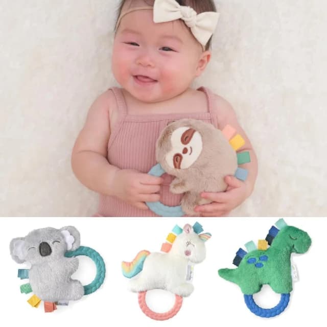 【Itzy Ritzy】Itzy Ritzy 玩偶遊戲環 多款可選(安撫玩具 固齒器 彌月禮)