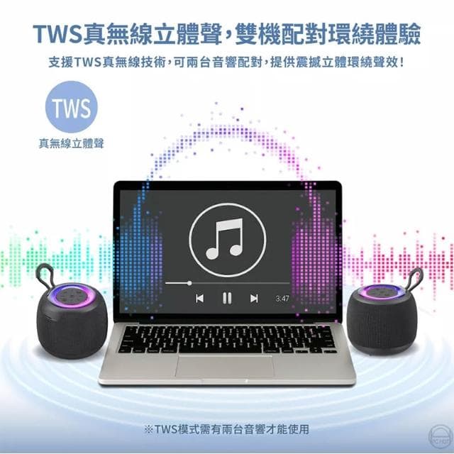 Wildex 迷你無線藍牙音響 藍牙5.3 環繞音效 迷你便攜 支援TF記憶卡 高續航力 藍牙音響 藍芽喇叭 喇叭