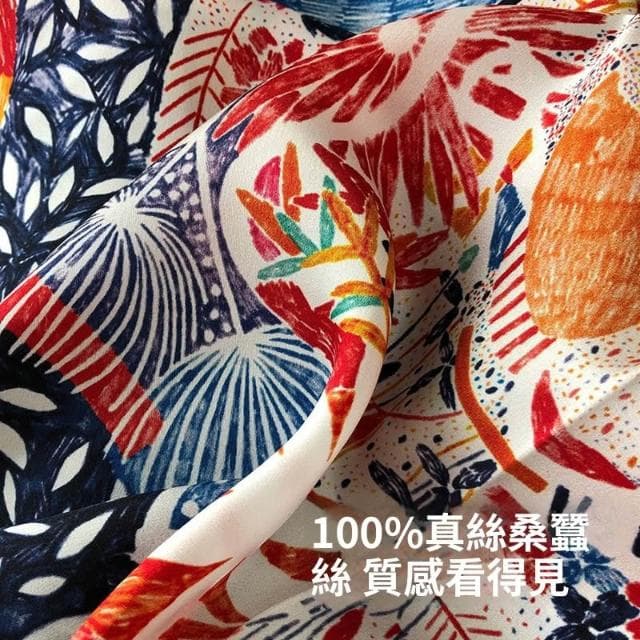 梵花 絲綢女春秋季韓版百搭七彩色圍巾小領巾真絲桑蠶絲絲巾小方巾