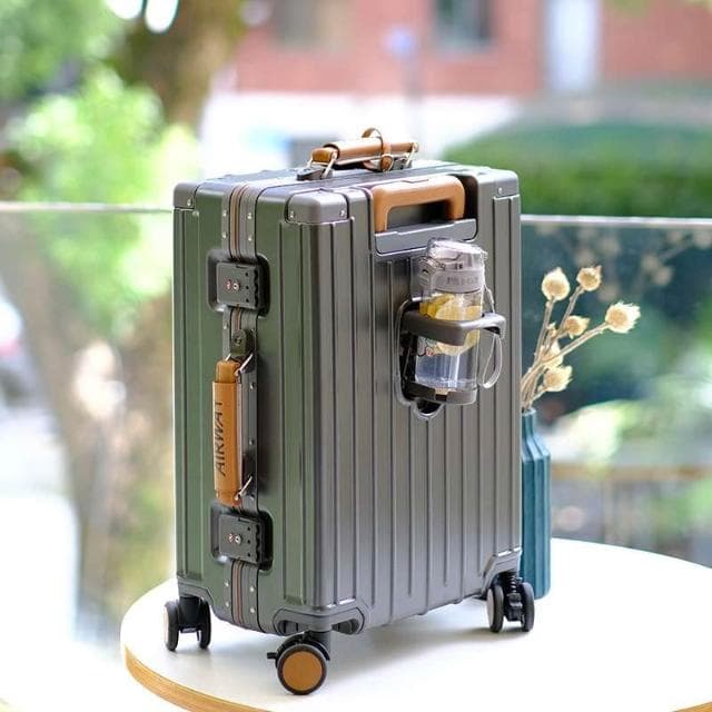 DW優選家 輕奢款 AIRWAY 鋁框行李箱 28吋行李箱 商務行李箱 旅行箱 純PC行李箱 高強度鋁框箱丨日本萬向輪