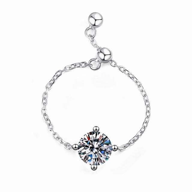 【巴黎精品】現貨+預購 頂級莫桑鑽石戒指925純銀戒指婚戒女鑽戒子對戒尾戒情人節禮物-1克拉女飾品a1kv12