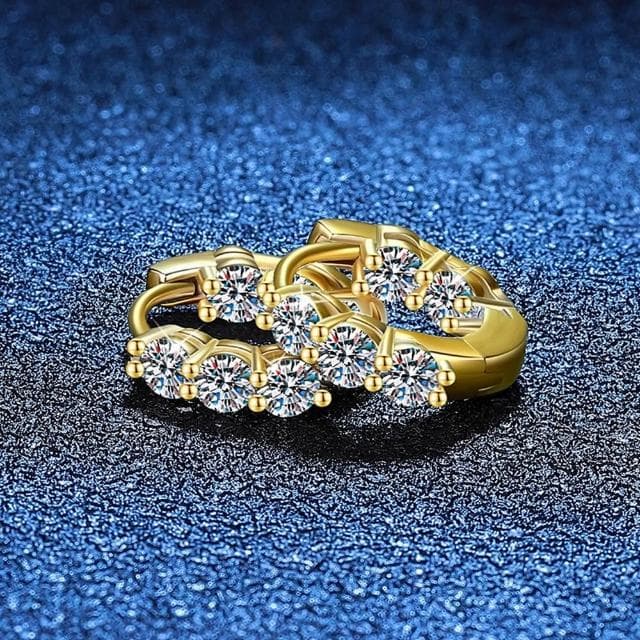 【巴黎精品】現貨+預購 頂級莫桑鑽石耳環925純銀耳環女耳針銀飾情人節禮物-1.2克拉爆款耳墜女飾品a1kv29