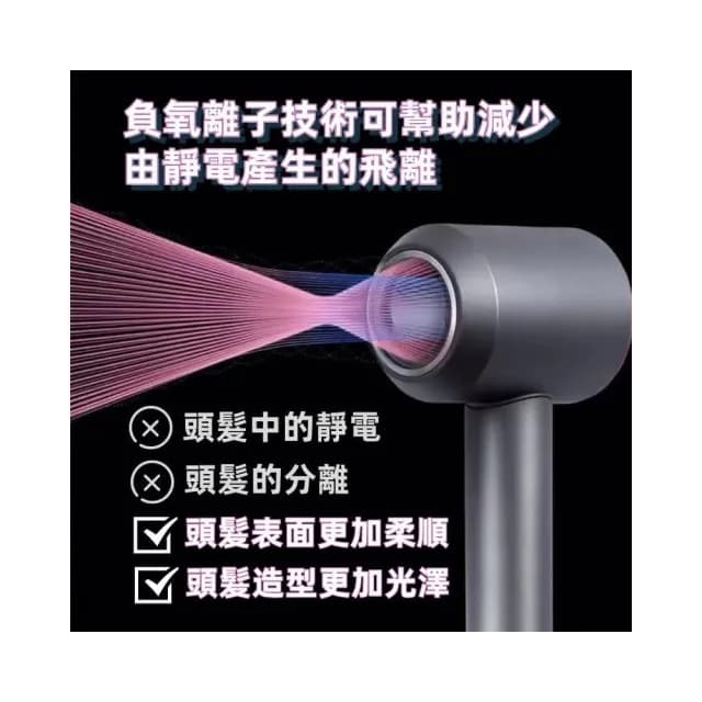 負離子恆溫無葉吹風機 高速水離子吹風機 無葉吹風機 大風量吹風機(髮廊吹風機 吹風機 負離子恆溫吹風機)