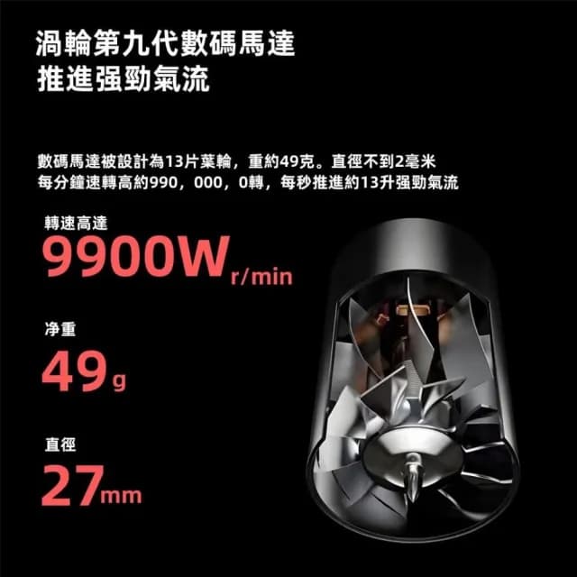 負離子恆溫無葉吹風機 高速水離子吹風機 無葉吹風機 大風量吹風機(髮廊吹風機 吹風機 負離子恆溫吹風機)