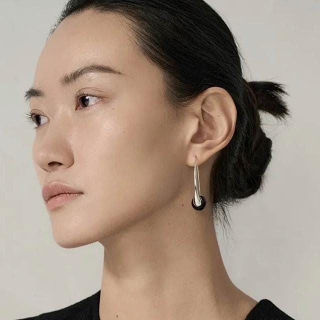 【MoonDy】耳環 耳飾 瑪瑙耳環 小眾設計 垂墜耳環 個性耳環 時尚百搭