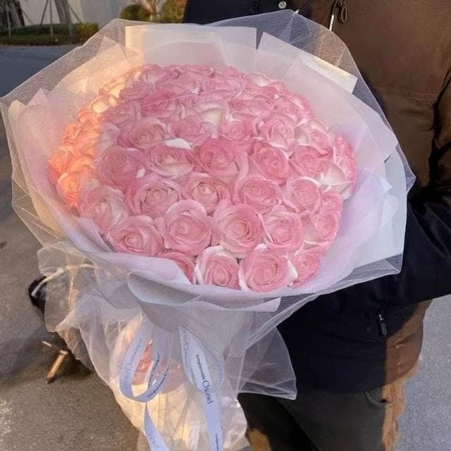 【望星願】碎冰藍 玫瑰花束 香皂仿真花 生日禮物 送女朋友 520七夕情人節 教師節 女生男友仿真生日禮物浪漫高級