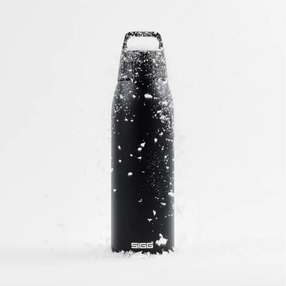 【SIGG】Shield 超輕量彈蓋保溫瓶 1000ml (深夜黑;保溫杯/水瓶/水壺)
