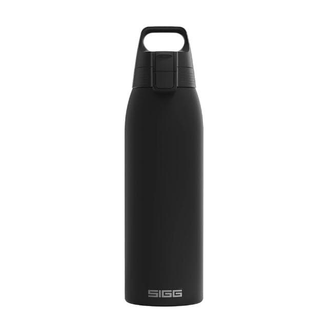 【SIGG】Shield 超輕量彈蓋保溫瓶 1000ml (深夜黑;保溫杯/水瓶/水壺)