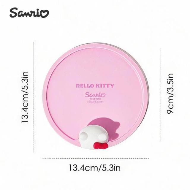 【SANRIO 三麗鷗】Hello Kitty凱蒂貓正版立體造型高品質無毒矽膠杯墊杯蓋(盒裝老婆女友女兒聖誕交換生日禮物