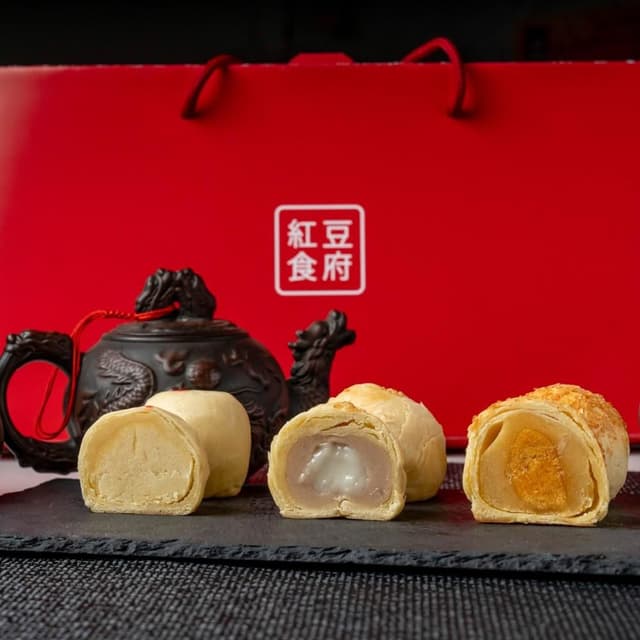 【紅豆食府】中秋8入禮盒任選(綠豆椪/麻糬芋頭酥/起司蛋黃酥)