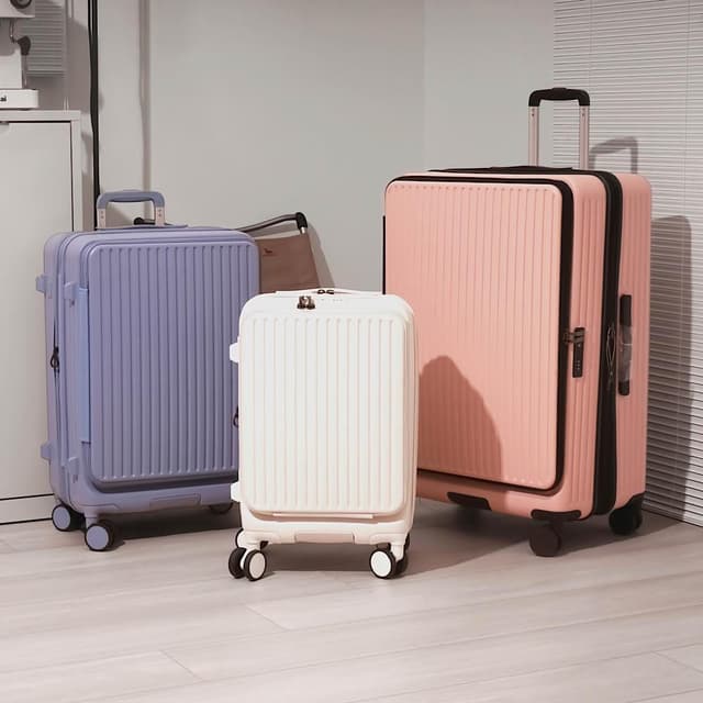  前開+對開擴充行李箱 5色 20吋/25吋/29吋 宇程旅行箱工廠 前開式行李箱