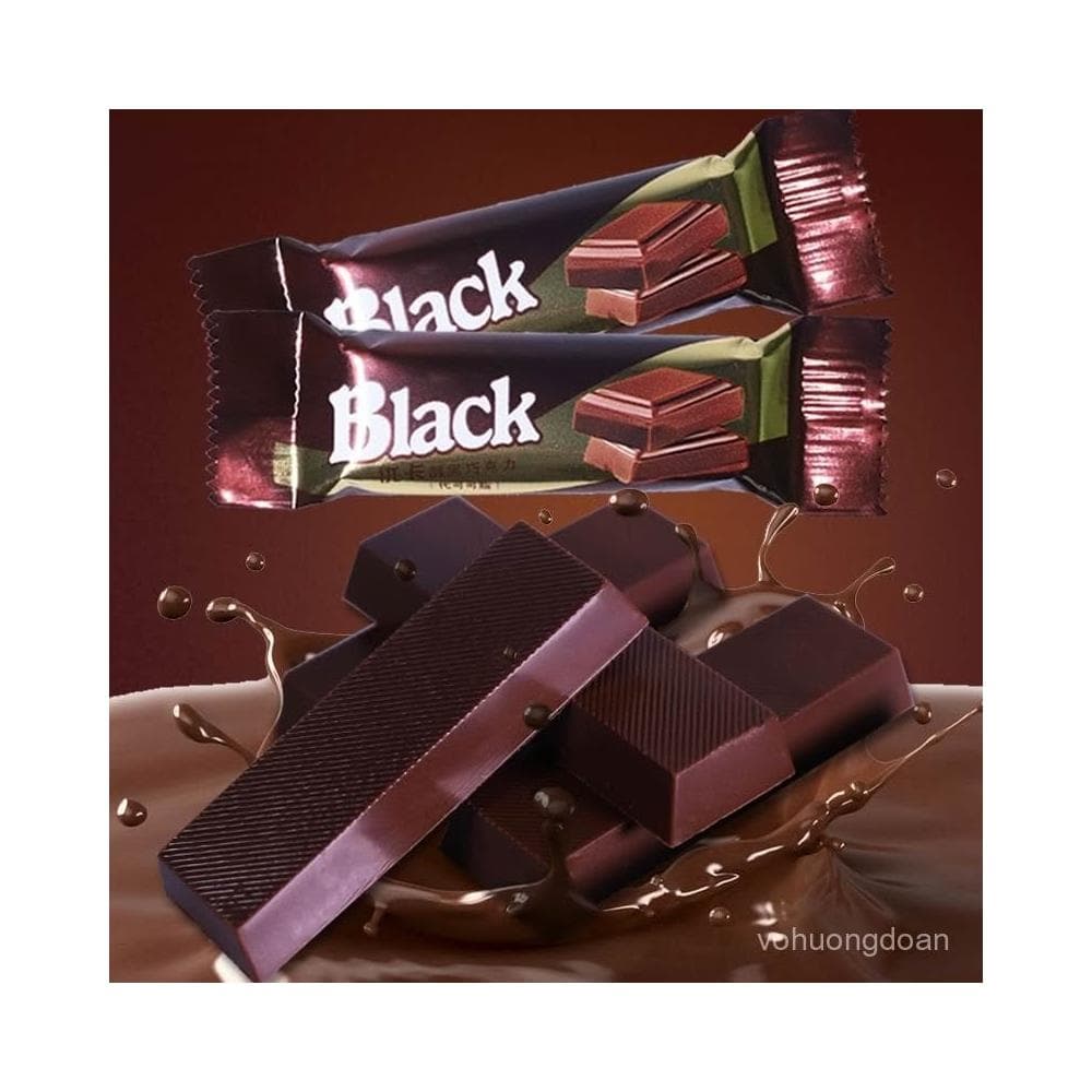 心心相印 【一斤55條】醇黑巧克力代可可脂經典口味網紅零食喜糖果批髮200g