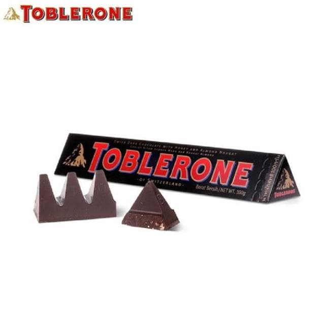 HanNaMiChanToblerone瑞士三角黑巧克力葡萄干牛奶巧克力白巧100g