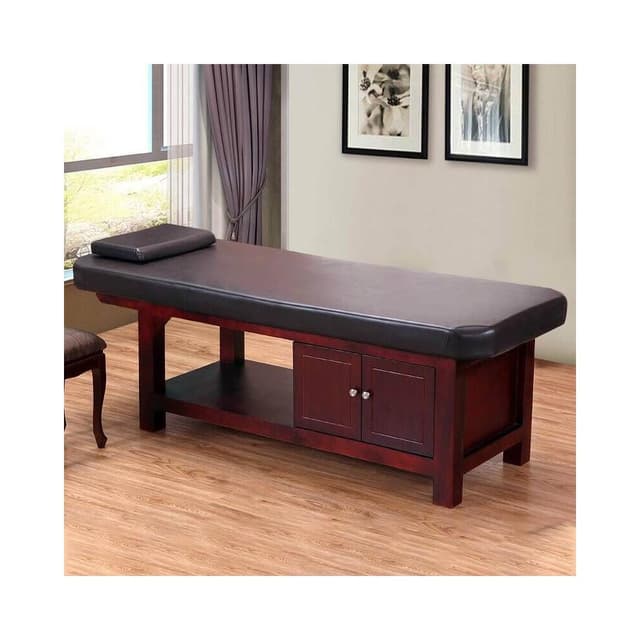 高檔實木美容床美容院專用按摩理療床家用推拿床帶洞紋繡床美體床