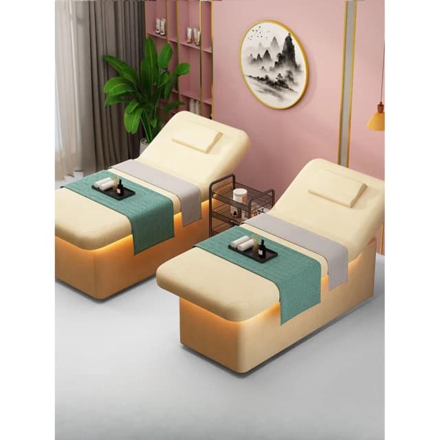 高端美容床實木美容院專用床可升降美體床熏蒸艾灸按摩床理療醫美