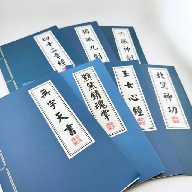 武功祕笈筆記本 橫線內頁 創意筆記本 絕世神功 中國功夫 辦公用品 交換禮物 搞笑日記 筆記本